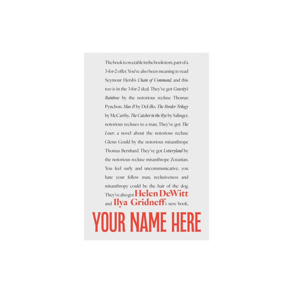 Dalkey Archive Press Your Name Here (häftad, eng)