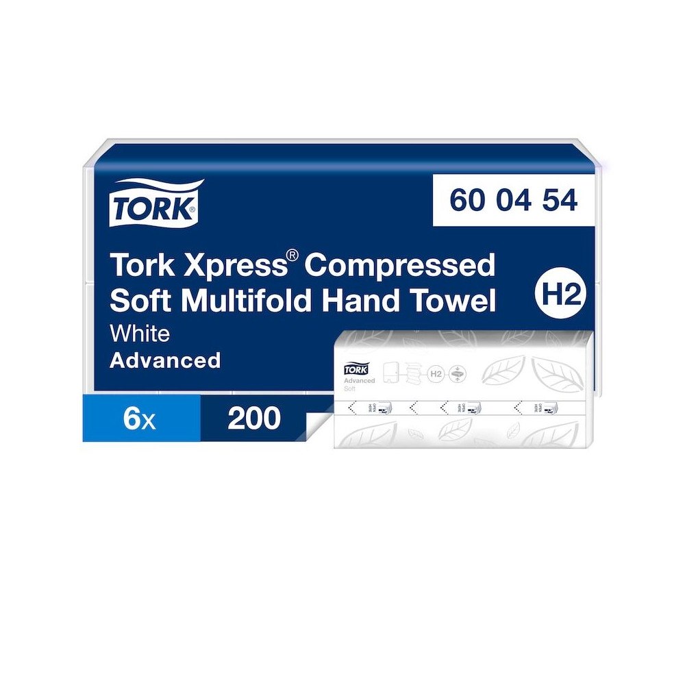 TORK Tork Xpress® H2 Soft Multifold Komprimerade Handdukar, Vita