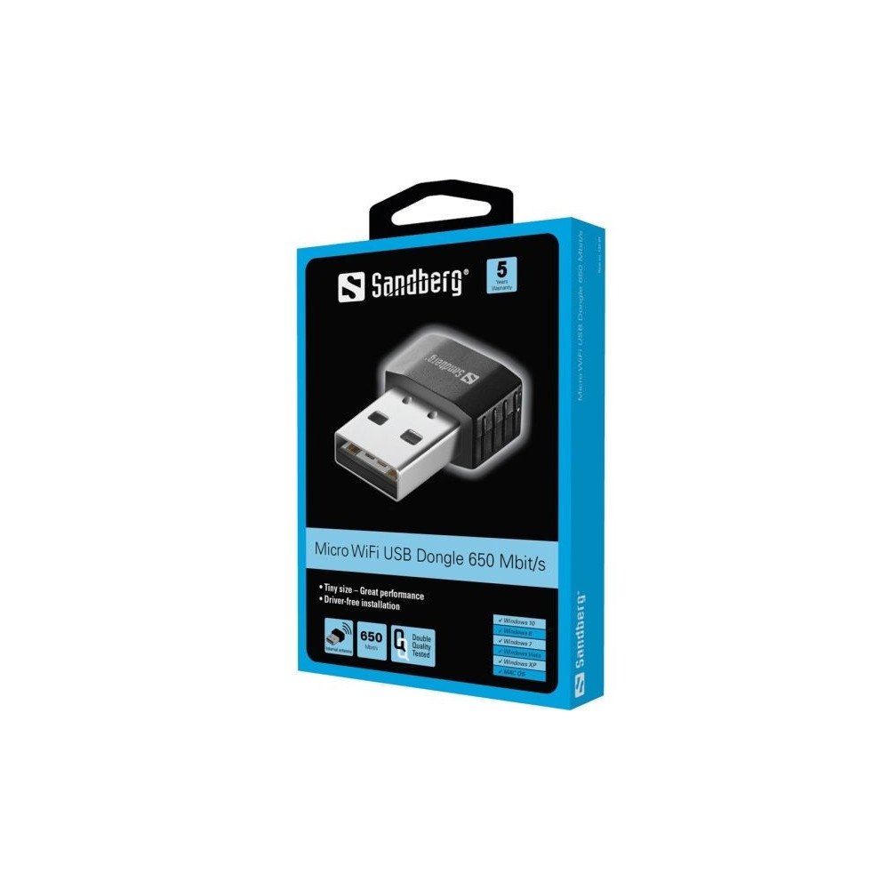 Sandberg Sandberg Micro WiFi USB Dongle - nätverksadapter - USB 2.0