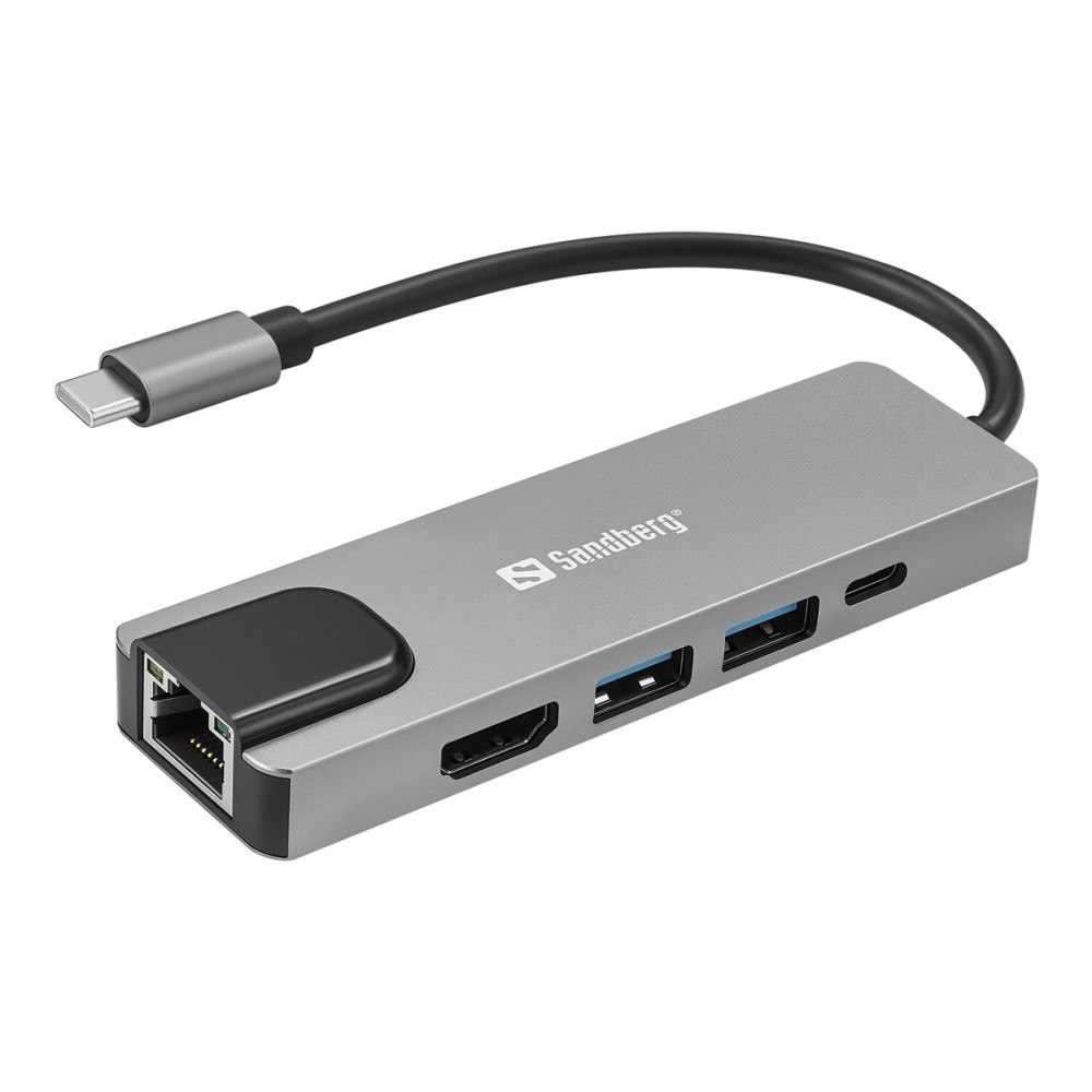 Sandberg Sandberg - dockningsstation - USB-C - HDMI - 1GbE