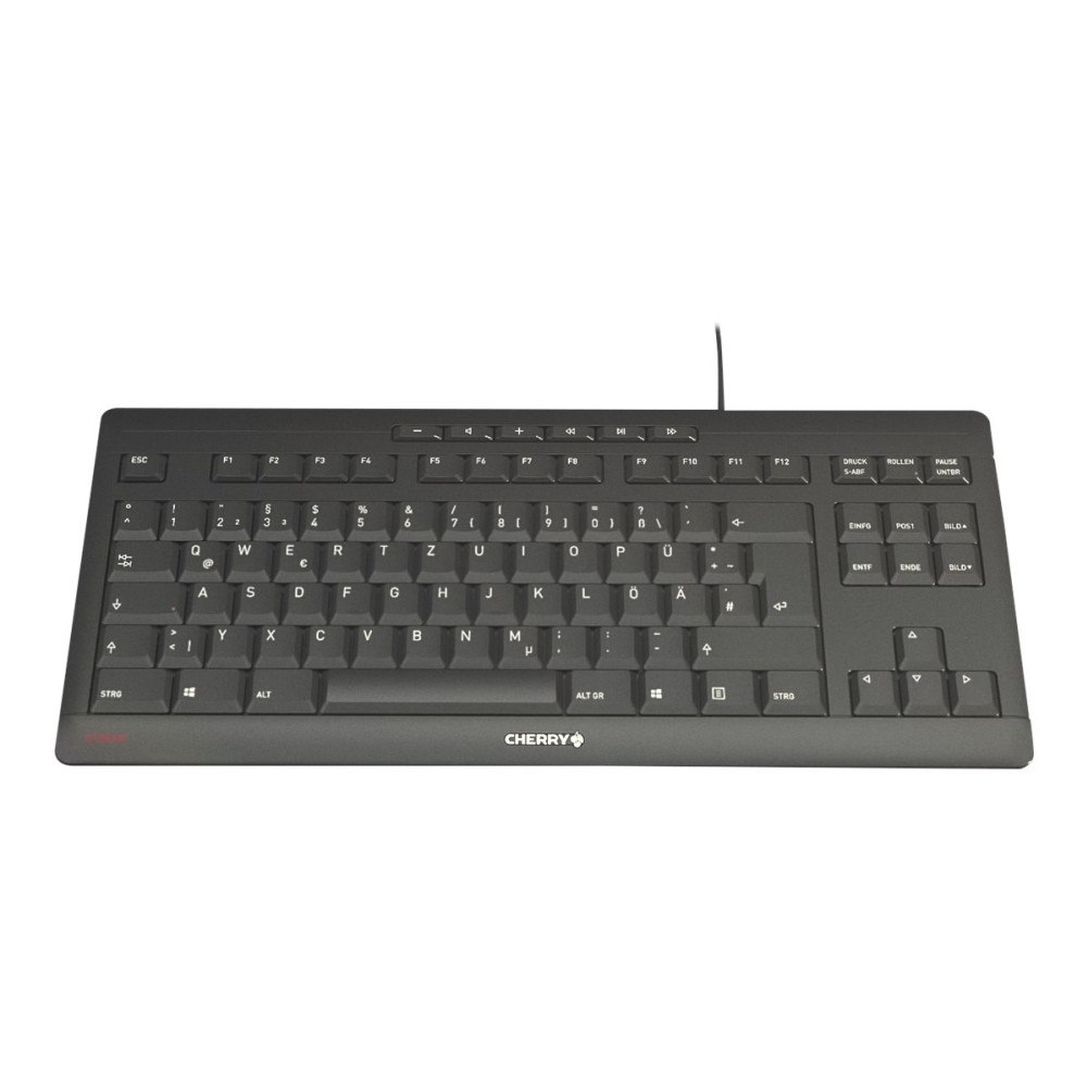 CHERRY CHERRY STREAM KEYBOARD TKL - tangentbord - hela norden - svart Inmatningsenhet