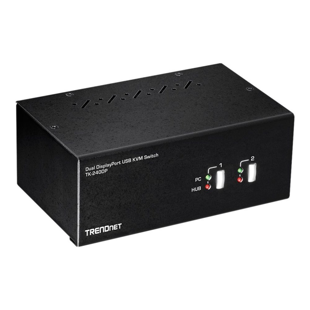 TRENDnet TRENDnet TK-240DP - omkopplare för tangentbord/video/mus/ljud/USB - 2 portar - TAA-kompatibel