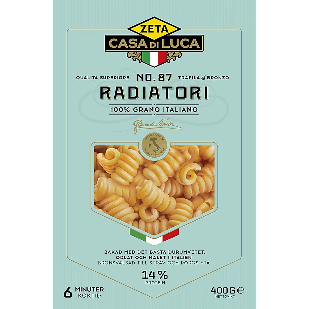 Zeta Radiatori Pasta 400g