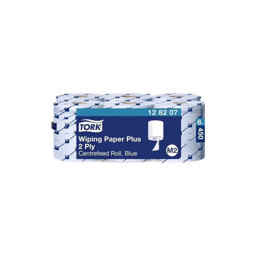 TORK Tork Plus M2 blått 2-lagers torkpapper