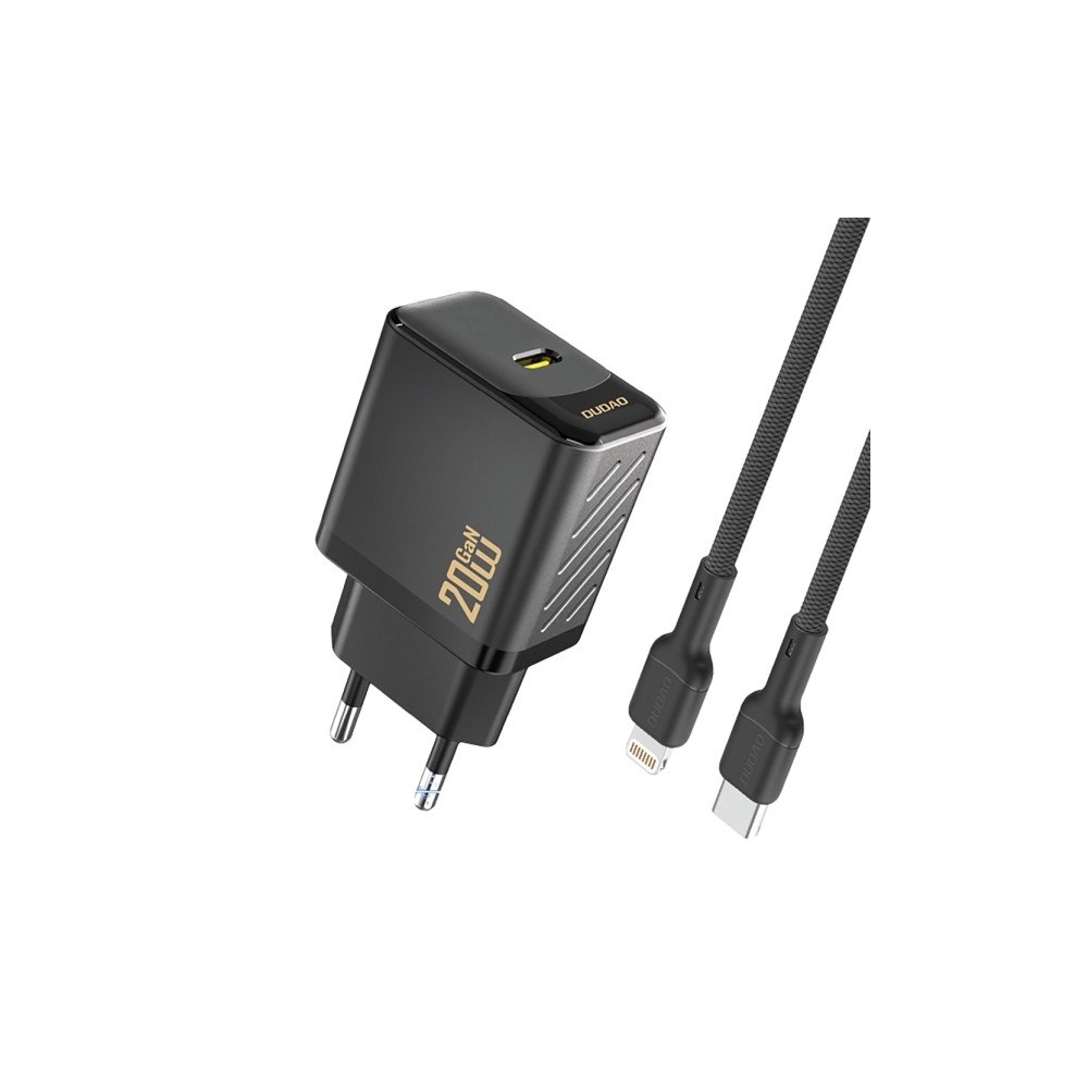 Dudao Dudao A26LEU adapter 20W: 1xUSB-C + 1m USB-C till Lightning-...