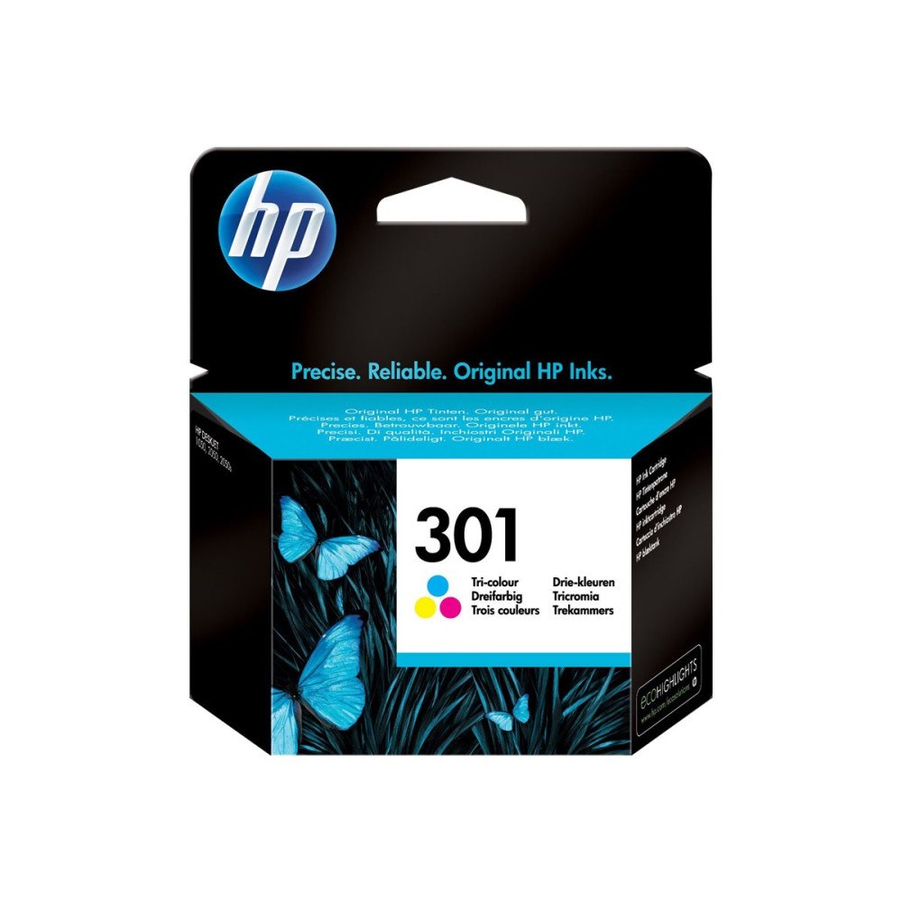 HP HP 301 - färg (cyan, magenta, gul) - original - bläckpatron