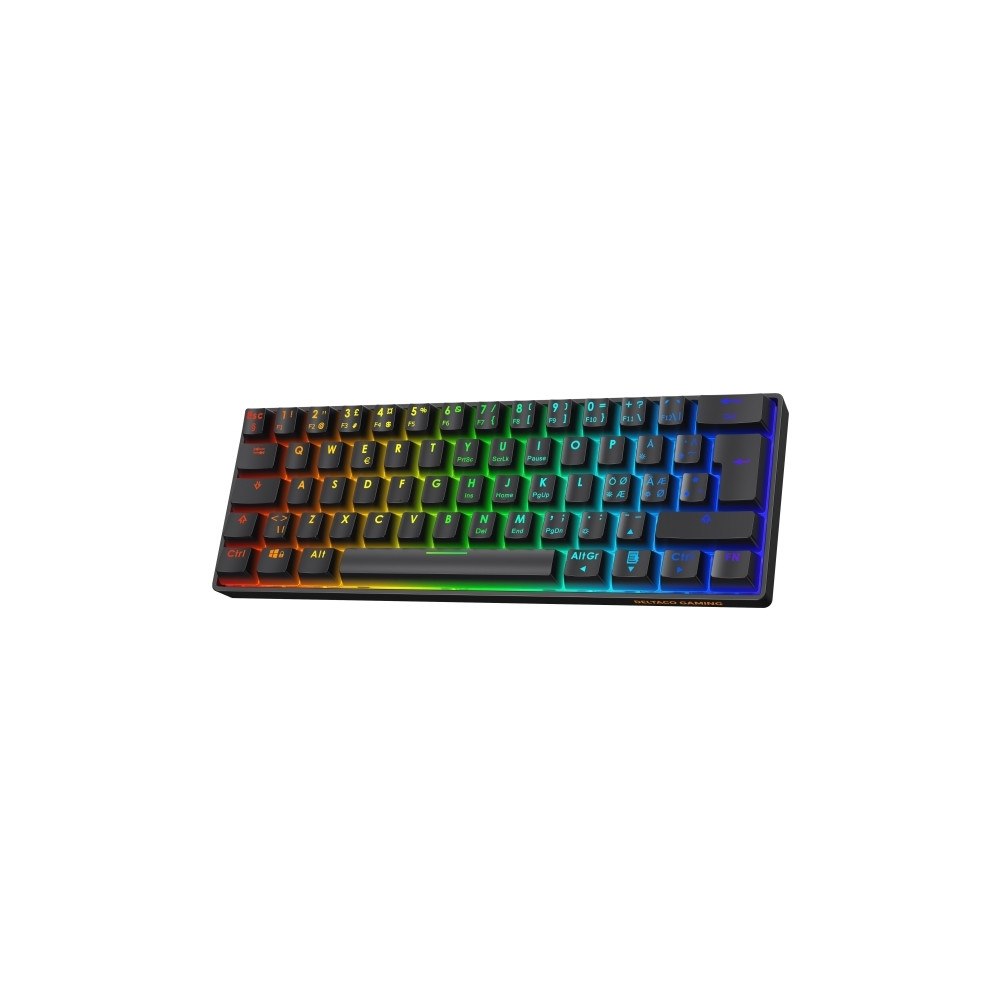Deltaco Gaming DK470 60% mekaniskt tangentbord, lubed hot-swap KTT-switchar