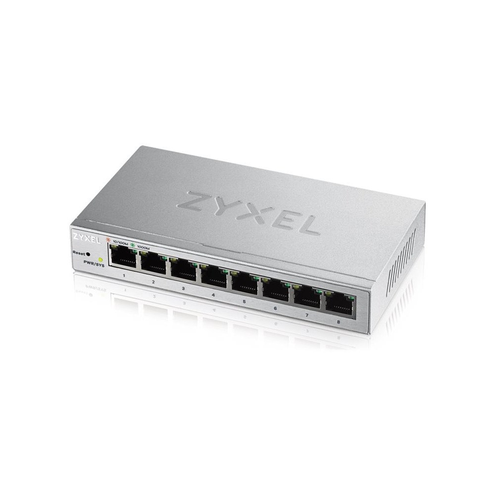ZyXEL Communications Zyxel GS1200 Series GS1200-8 - switch - 8 portar - smart