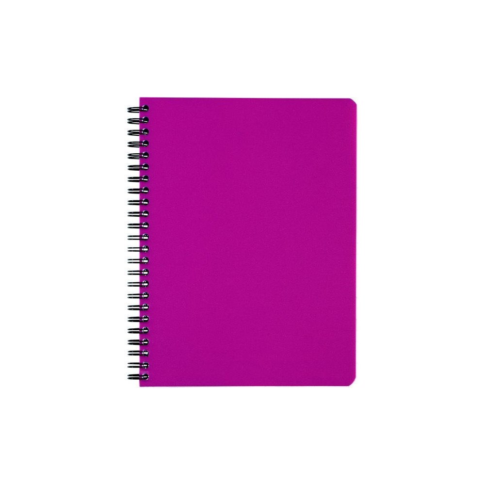 BANTEX Bantex anteckningsbok A4 spiral PP Svanenmärkt rosa 80 blad...