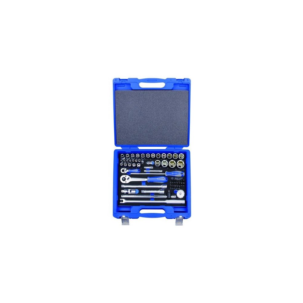 King Tony KING TONY  NASADKI 1/4"+1/2" till bits 60 delar korta hylsor...
