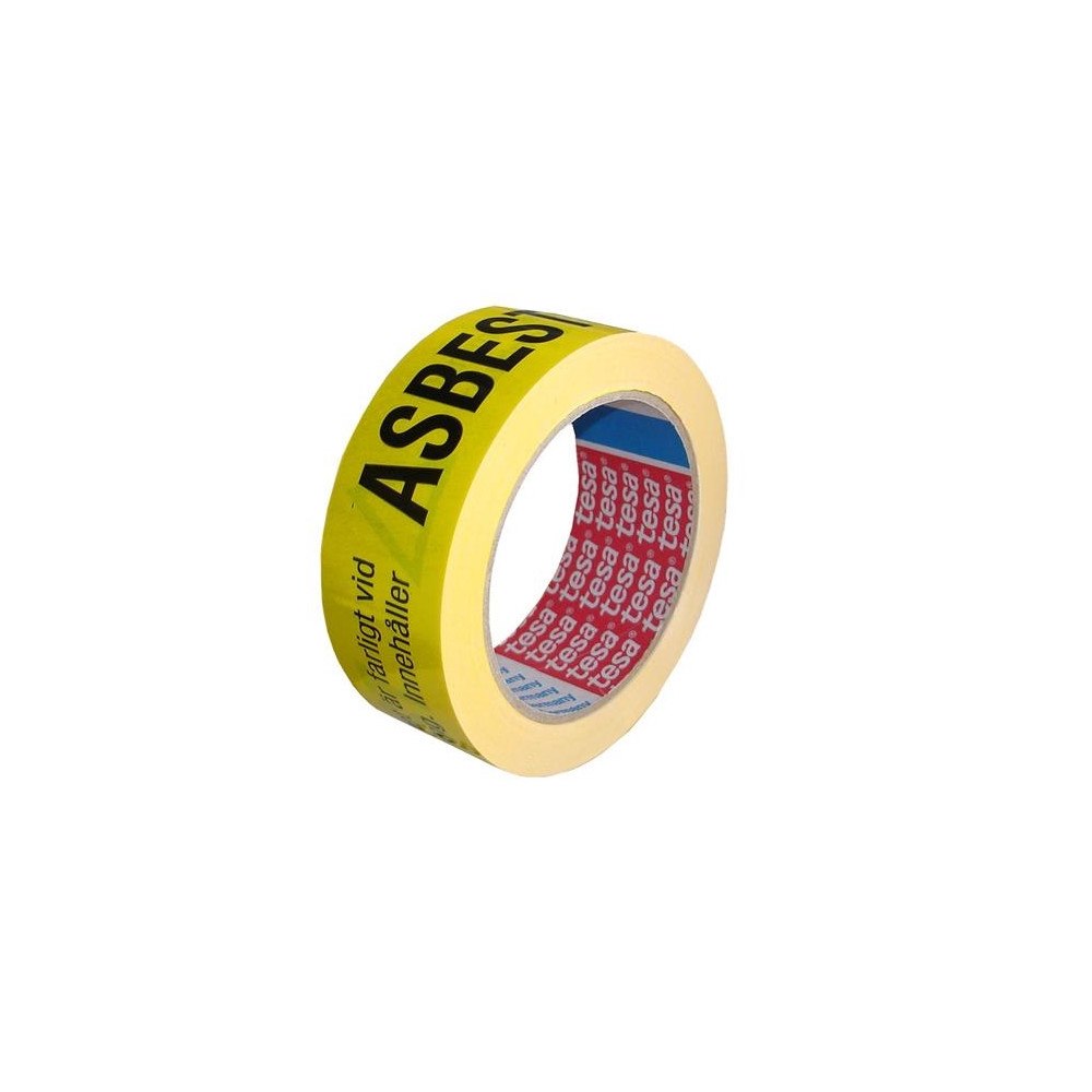 tesa TESA PVC-varningsband för märkning av asbestavfall robust te...