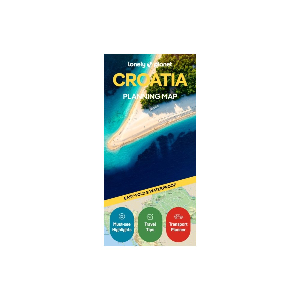 Lonely Planet Publications Lonely Planet Croatia Planning Map