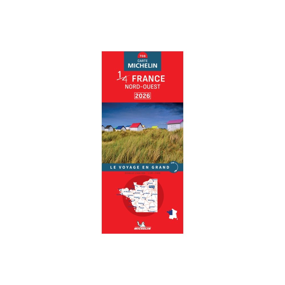 Michelin Editions Des Voyages Northwestern France 2026 - Michelin National Map 706