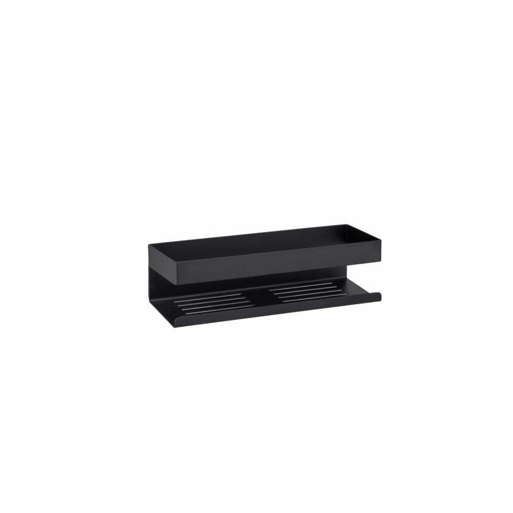 Wenko Väggshylla i rostfritt stål matt svart 30 x 10,5 x 8 cm (Tur...