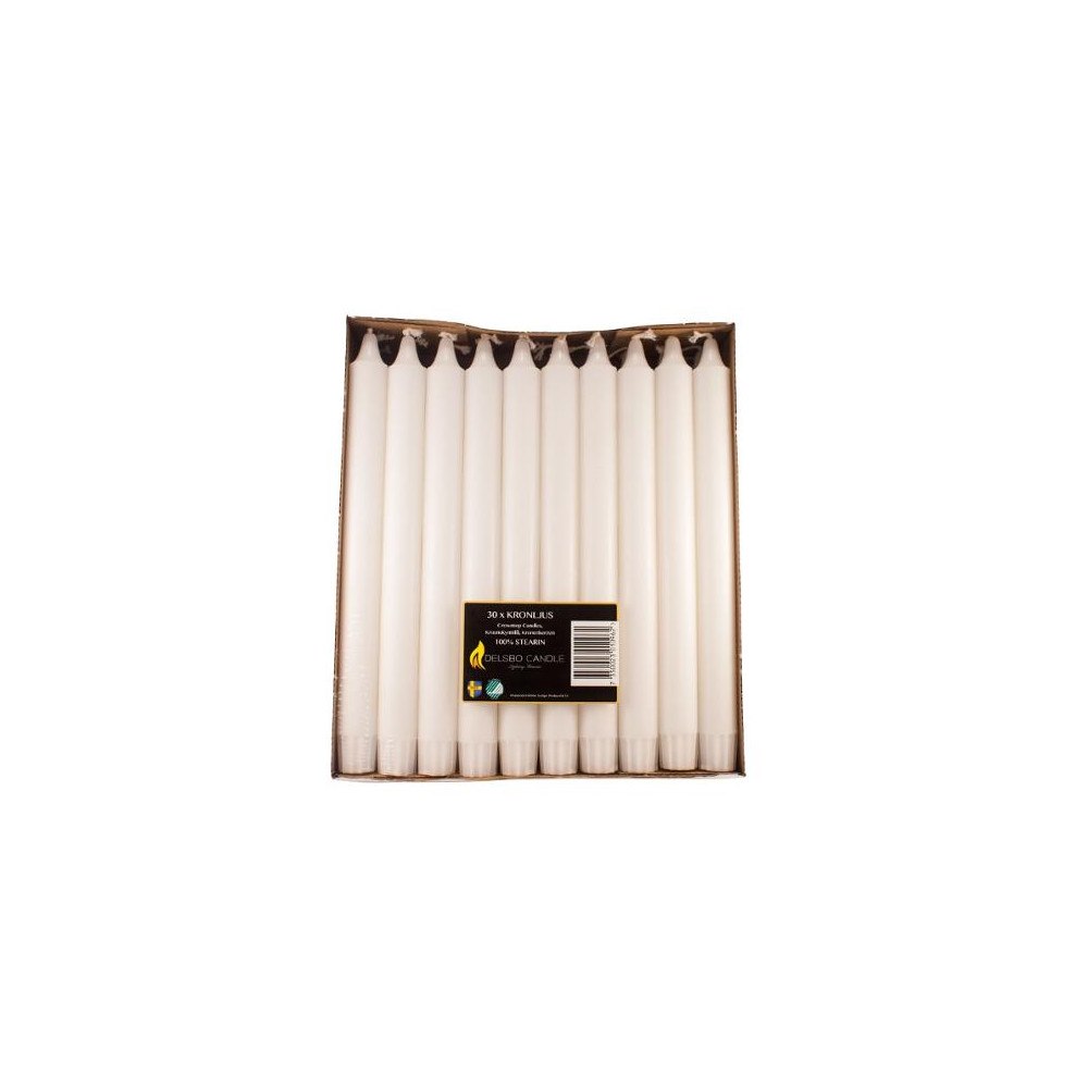 No Brand Kronljus DELSBO Stearin 25cm 30/fp