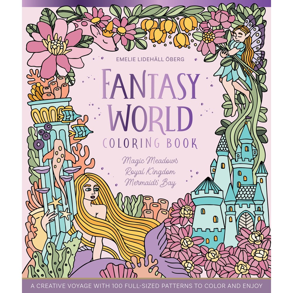Emelie Lidehäll Öberg Fantasy World Coloring Book (inbunden, eng)