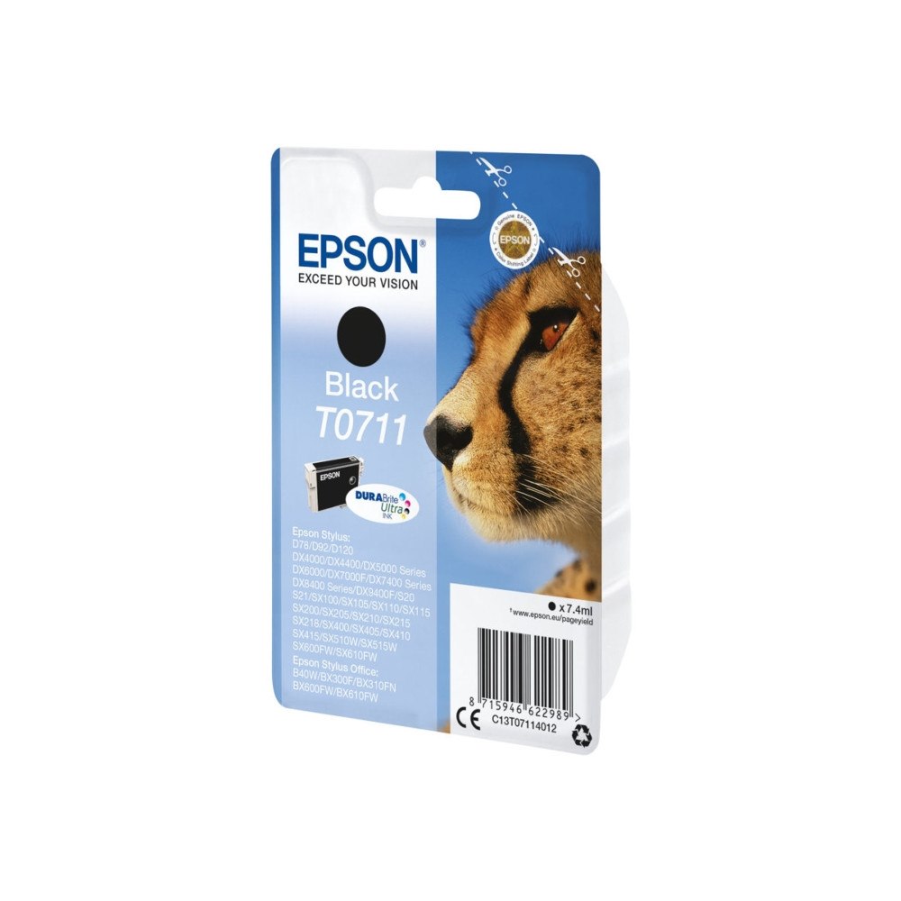 EPSON Epson T0711 - svart - original - bläckpatron
