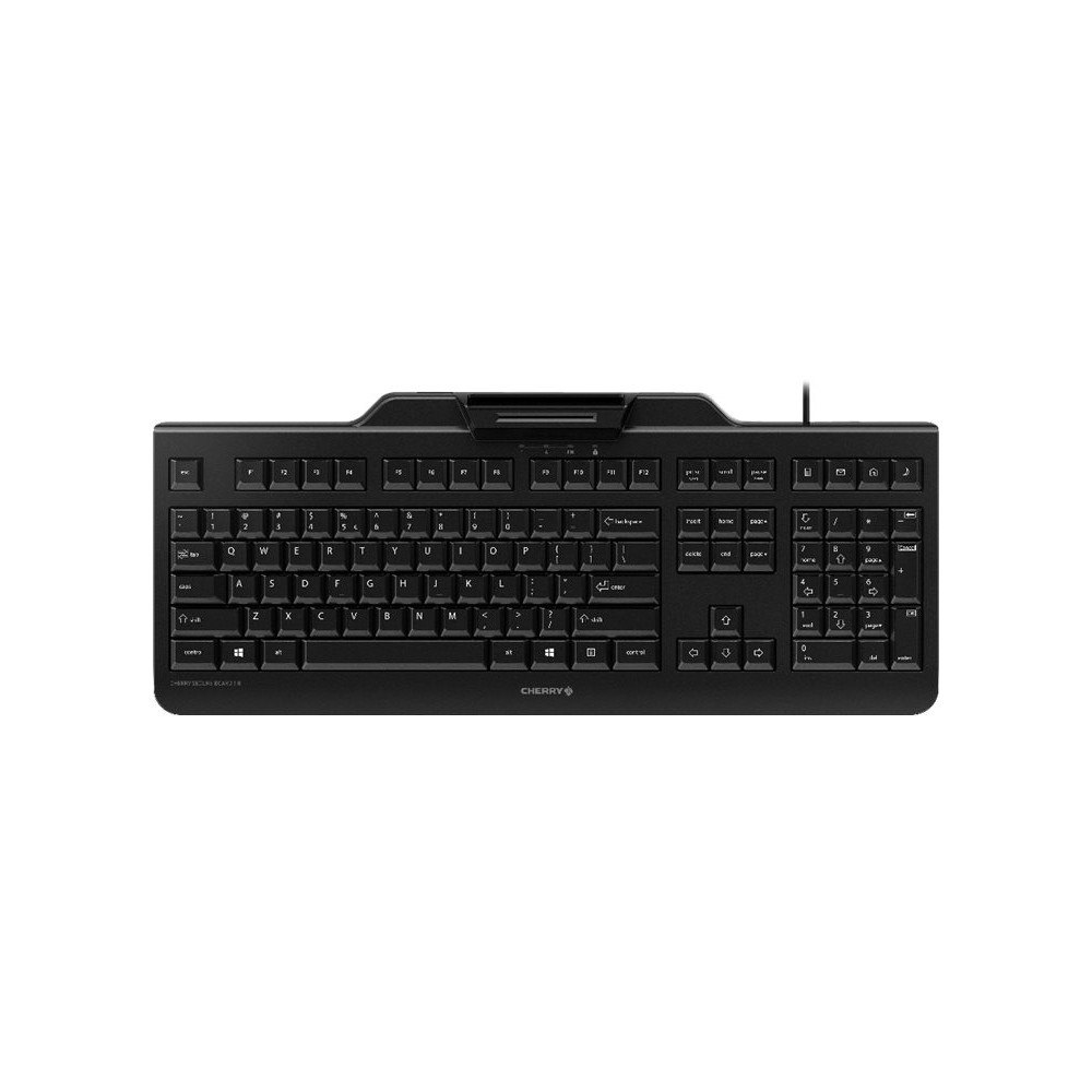 CHERRY CHERRY SECURE BOARD 1.0 - tangentbord - med NFC - hela norden - svart Inmatningsenhet
