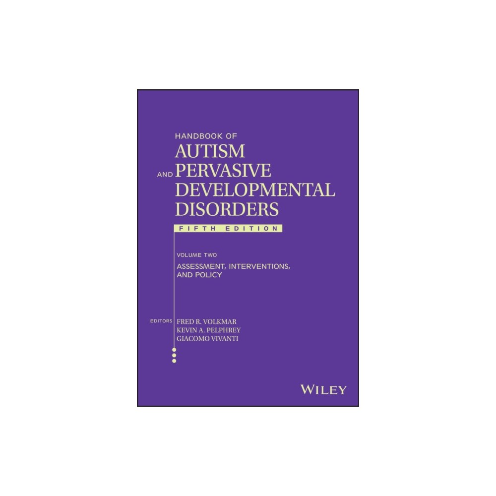 John Wiley & Sons Inc Handbook of Autism and Pervasive Developmental Disorders, Volume 2 (inbunden, eng)