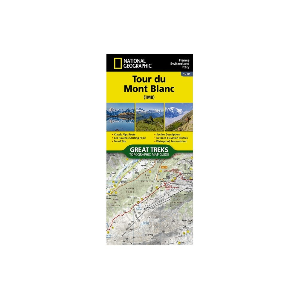 National Geographic Maps Tour du Mont Blanc Map