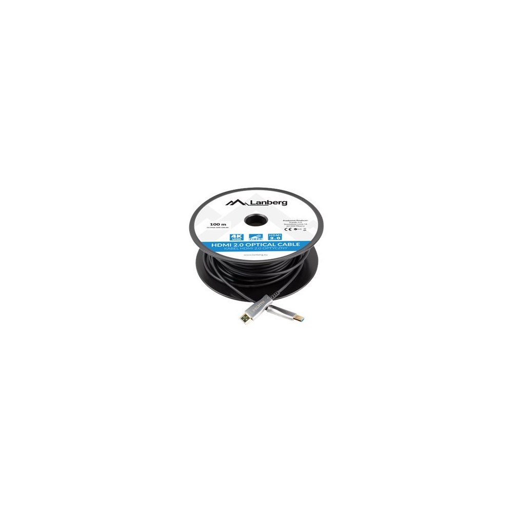 LANBERG Lanberg HDMI-kabel med Ethernet - 100 m