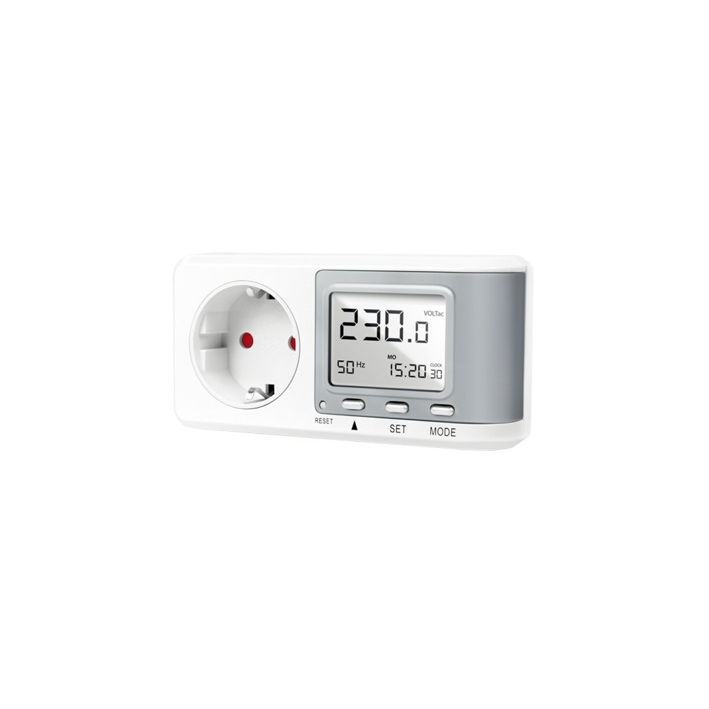LogiLink LogiLink - ström-/energimätare - with CO2 emissions calculation - silver, vit