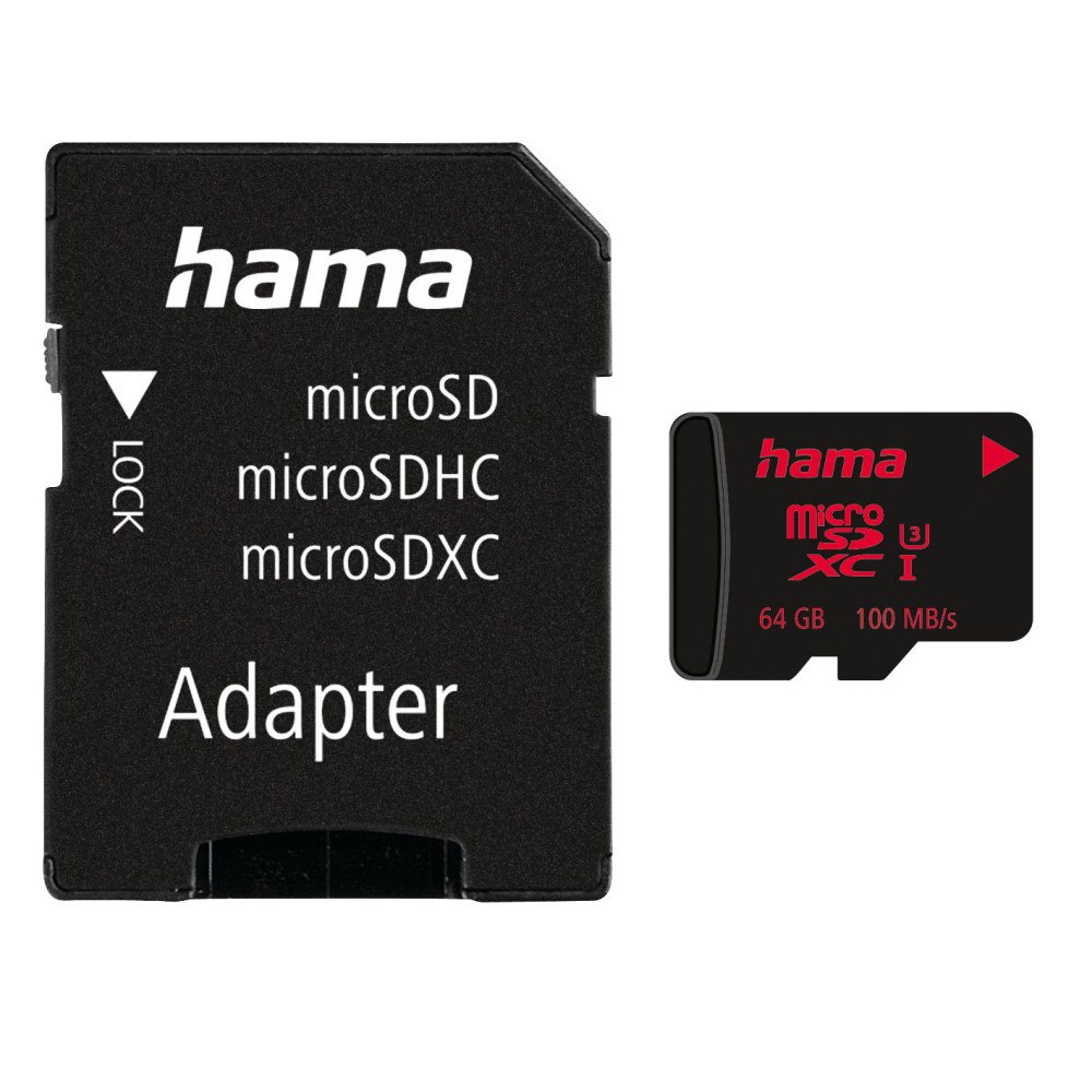 Hama Memory Card Micro SDXC 64GB U3 UI V30 100MB/s