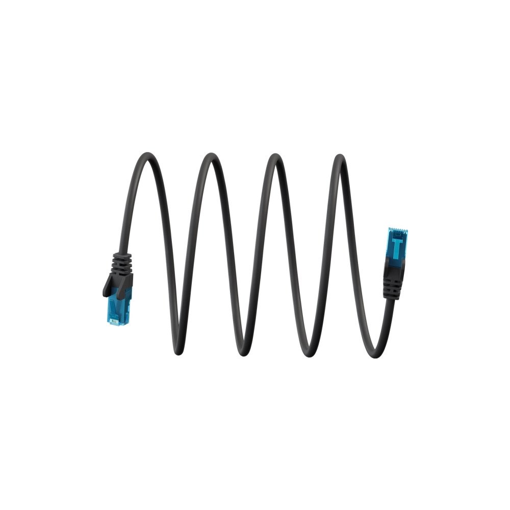 Goobay CAT 6A Patchkabel U/UTP, svart, 2 m