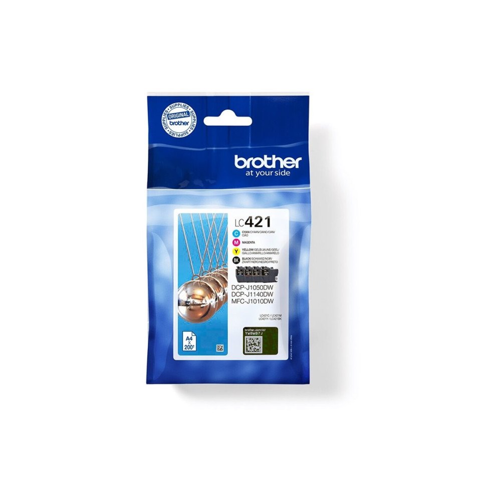 Brother Brother LC421 - 4-pack - svart, gul, cyan, magenta - original - bläckpatron