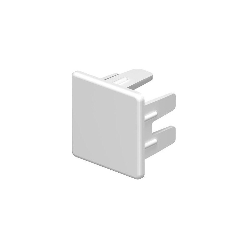 OBO EndestykkeHøjde 25 mm, bredde 25 mmHvid ral 9010 bly-fri pla...