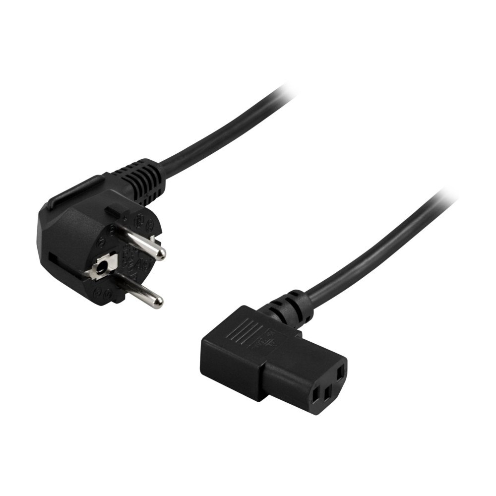 Deltaco DELTACO DEL-109B - strömkabel - power CEE 7/7 till power IEC 60320 C13 - 20 cm