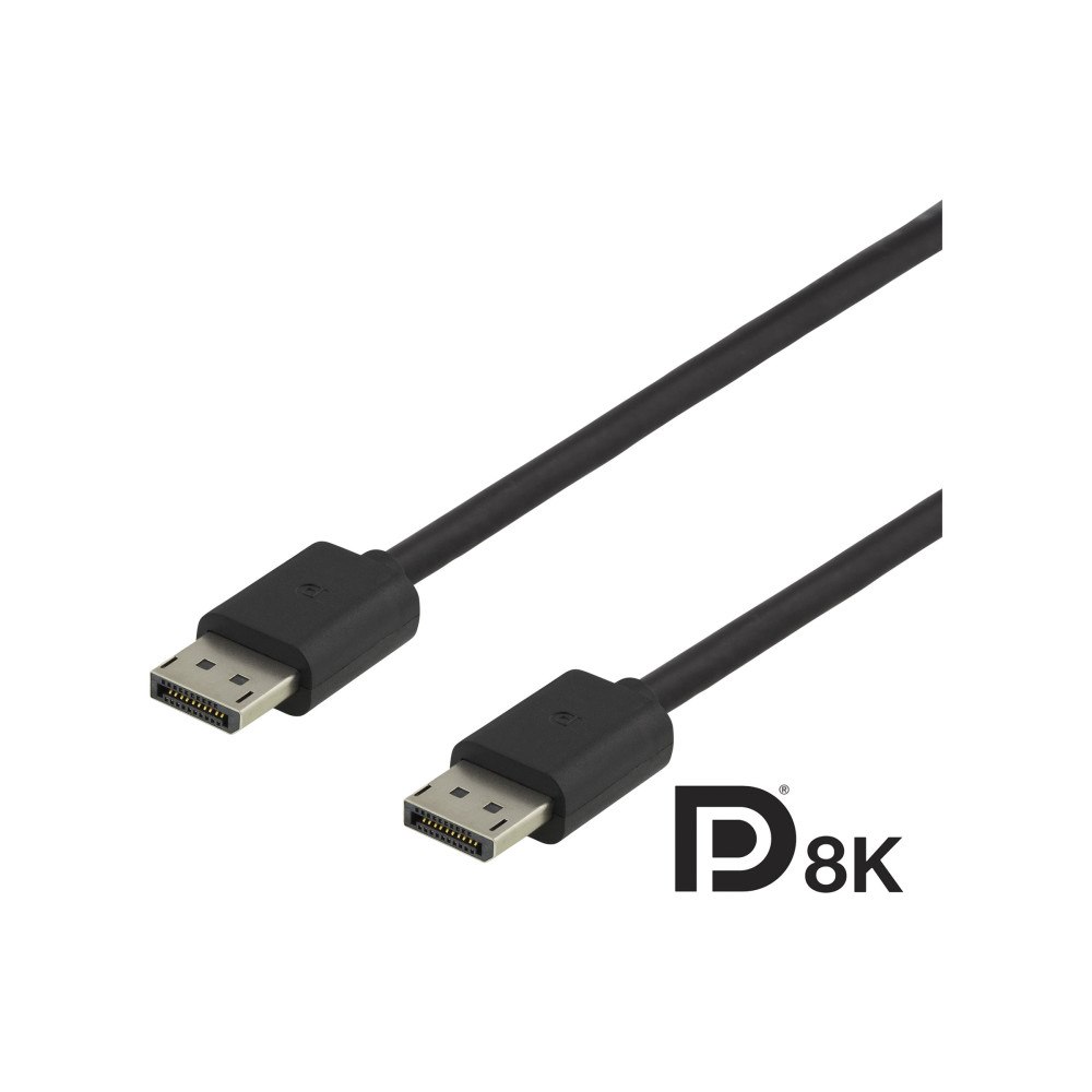 Deltaco DELTACO DP8K-1010 - DisplayPort-kabel - DisplayPort till DisplayPort - 1 m