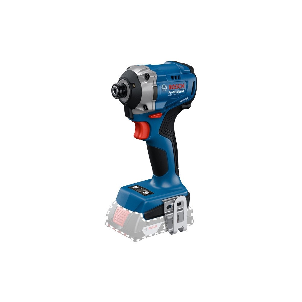 Bosch Bosch GDR 18V-215, Borr med pistolgrepp, nyckel, Svart, Blå,...