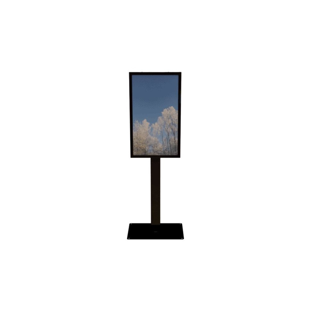 Hi-ND HI-ND Floorstand Glass with Casing 55" ställ - för LCD-panel för digital skyltning - svart, RAL 9005