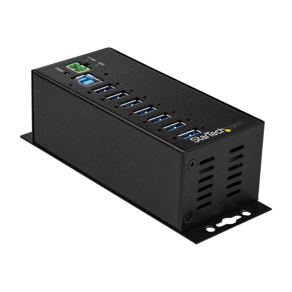 StarTech.com StarTech.com USB 3.0-hubb med 7 portar och nätadapter - Industriell USB-A-hubb i metall med ESD- och 350 W överspännings...