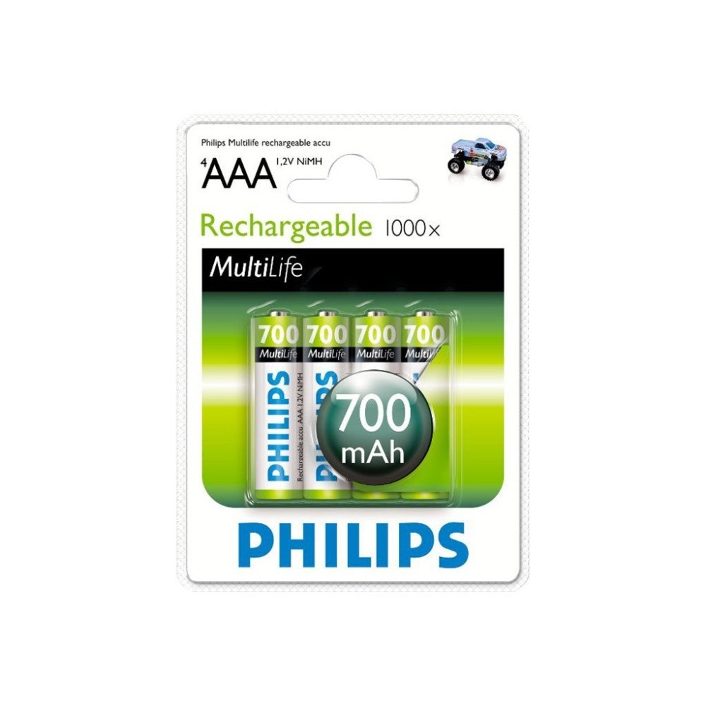 Philips Philips Multilife R03B4A70 batteri - 4 x AAA - NiMH