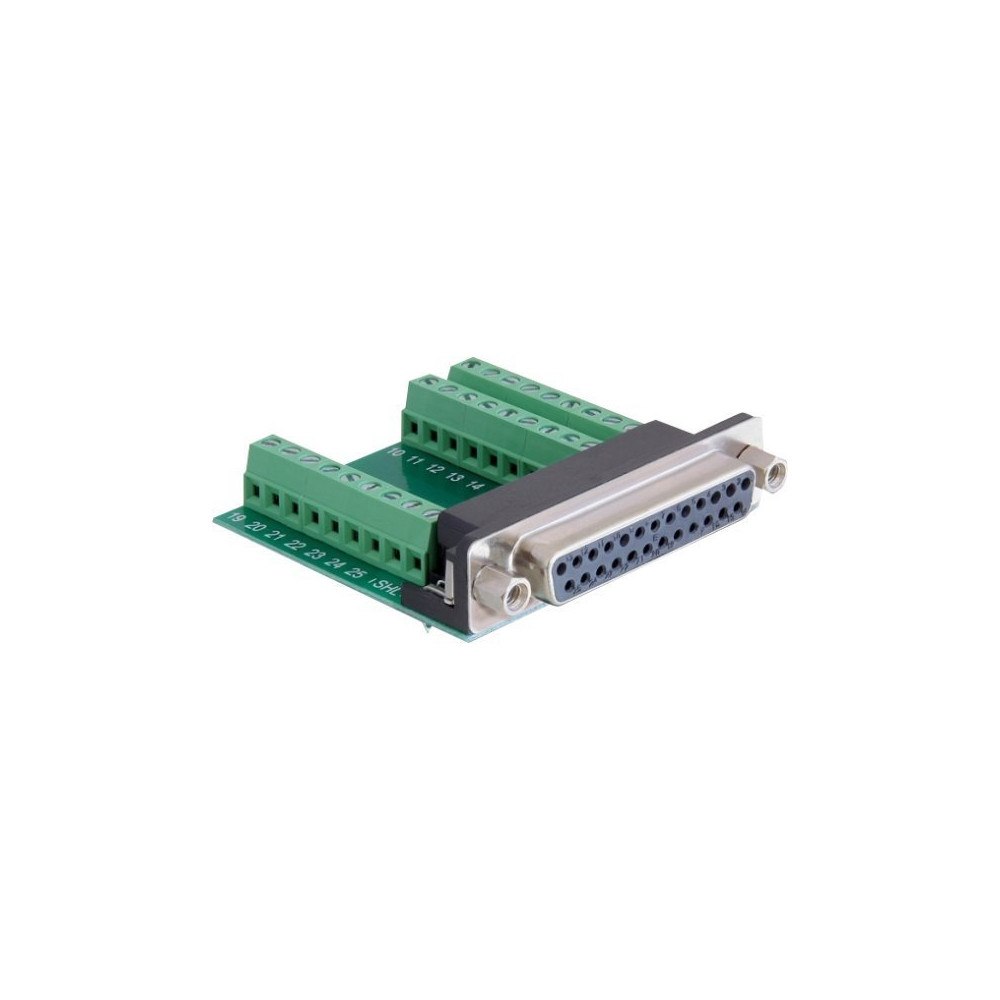 DeLOCK Delock - seriell adapter - DB-25 till 9-stifts terminalblock