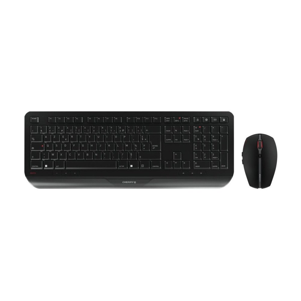 CHERRY CHERRY GENTIX DESKTOP - sats med tangentbord och mus - fransk - svart Inmatningsenhet