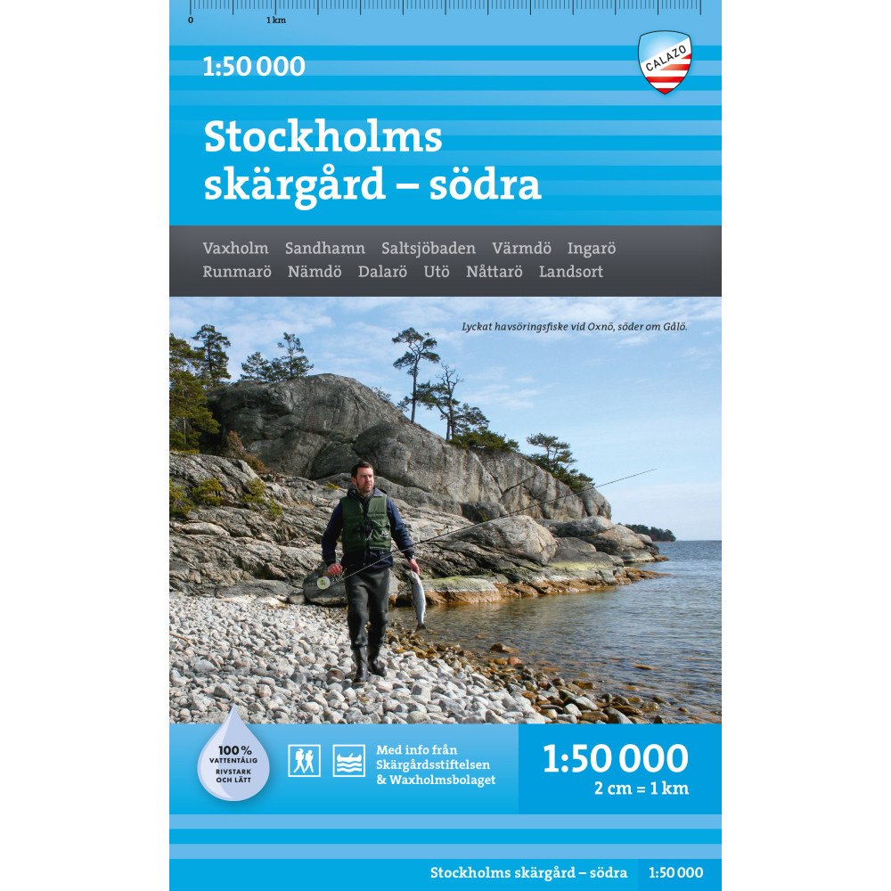 Calazo Förlag Stockholms södra skärgård 1:50.000