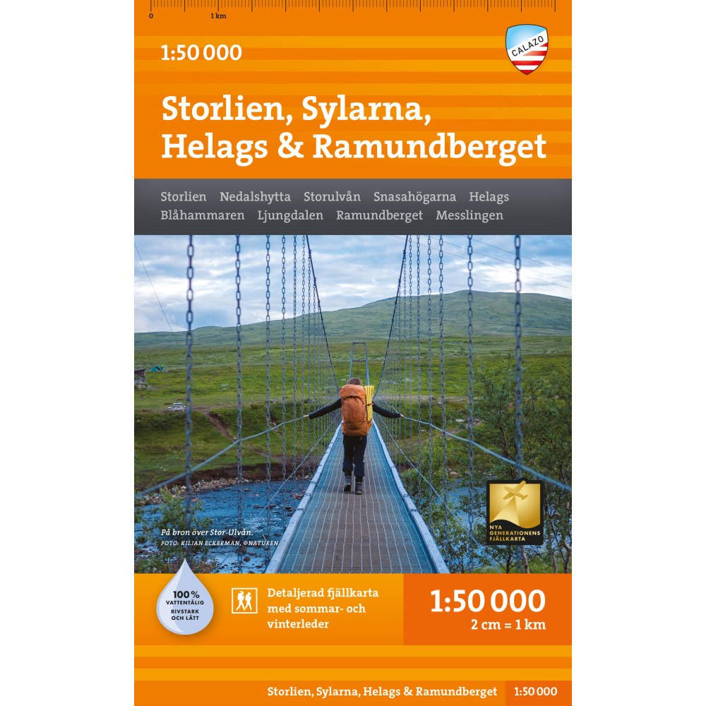 Calazo Förlag Storlien Sylarna Helags Ramundberget 1:50.000