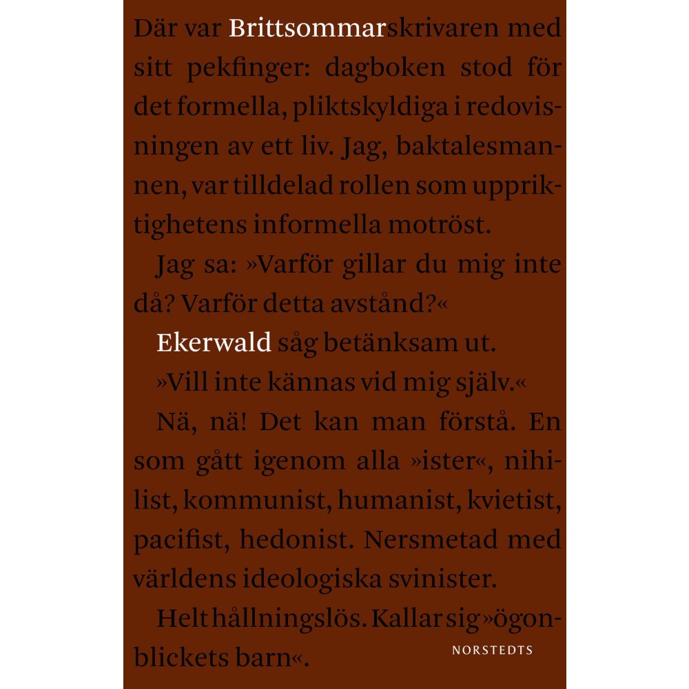 Carl-Göran Ekerwald Brittsommar (häftad)