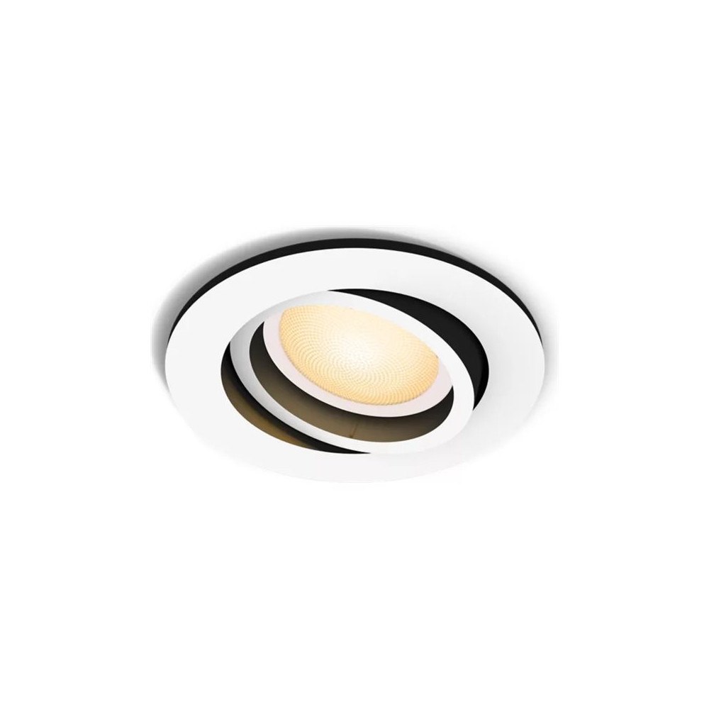 Philips Philips Hue White ambiance Milliskin - infälld spotlight - LED-spotlight - GU10 - 4.2 W - varmt till kallt vitt ljus - 2...