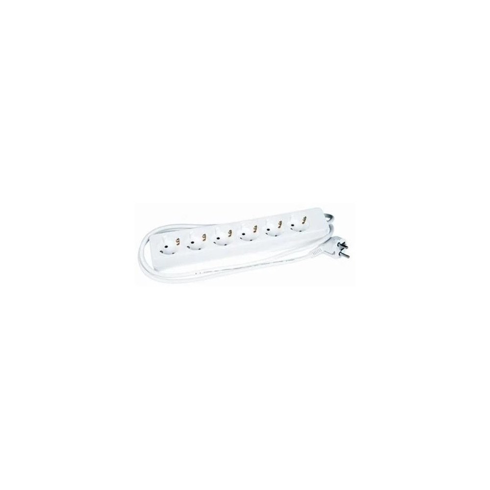 Solar Plus Jordad grenuttag 10A Schuko, 6 uttag, utan brytare, 3 m kabe...