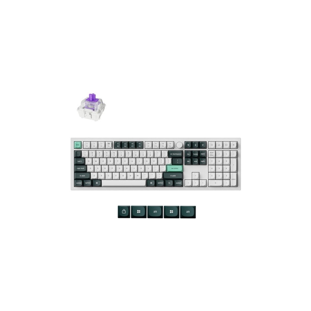 Keychron Keychron Q6 HE QMK Gateron Double-Rail Magnetic Nebula Keybo...