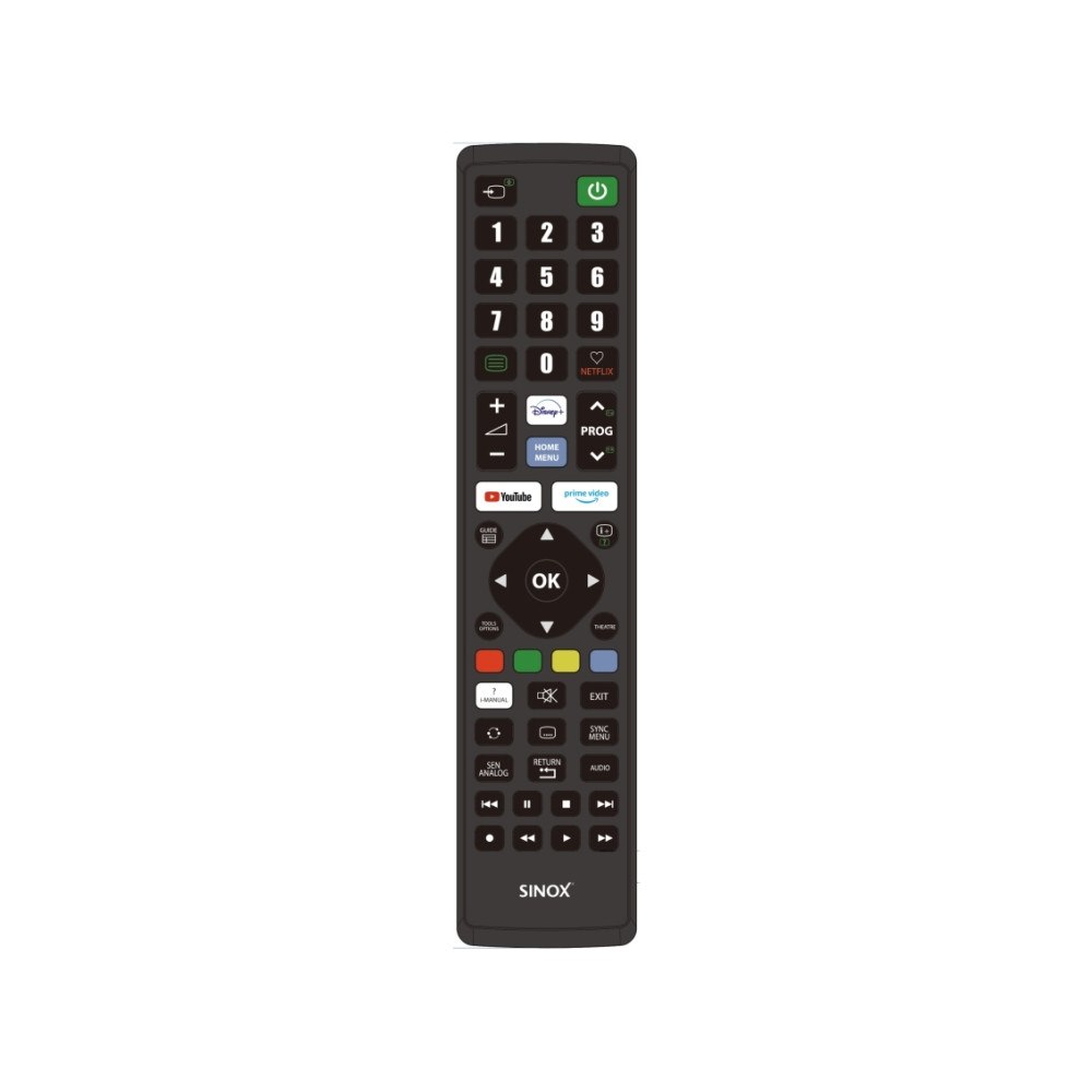 Sinox beslag Sinox fjärrkontroll för Sony, TV, RF Trådlös, Tryckknappar,...