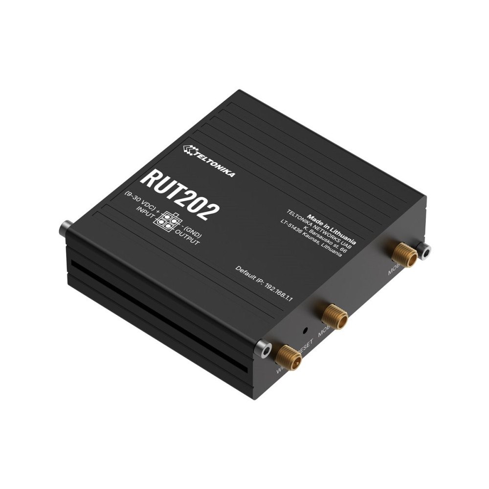 Teltonika Teltonika RUT202 - trådlös router - WWAN - Wi-Fi - 4G - DIN-skenmonterbar