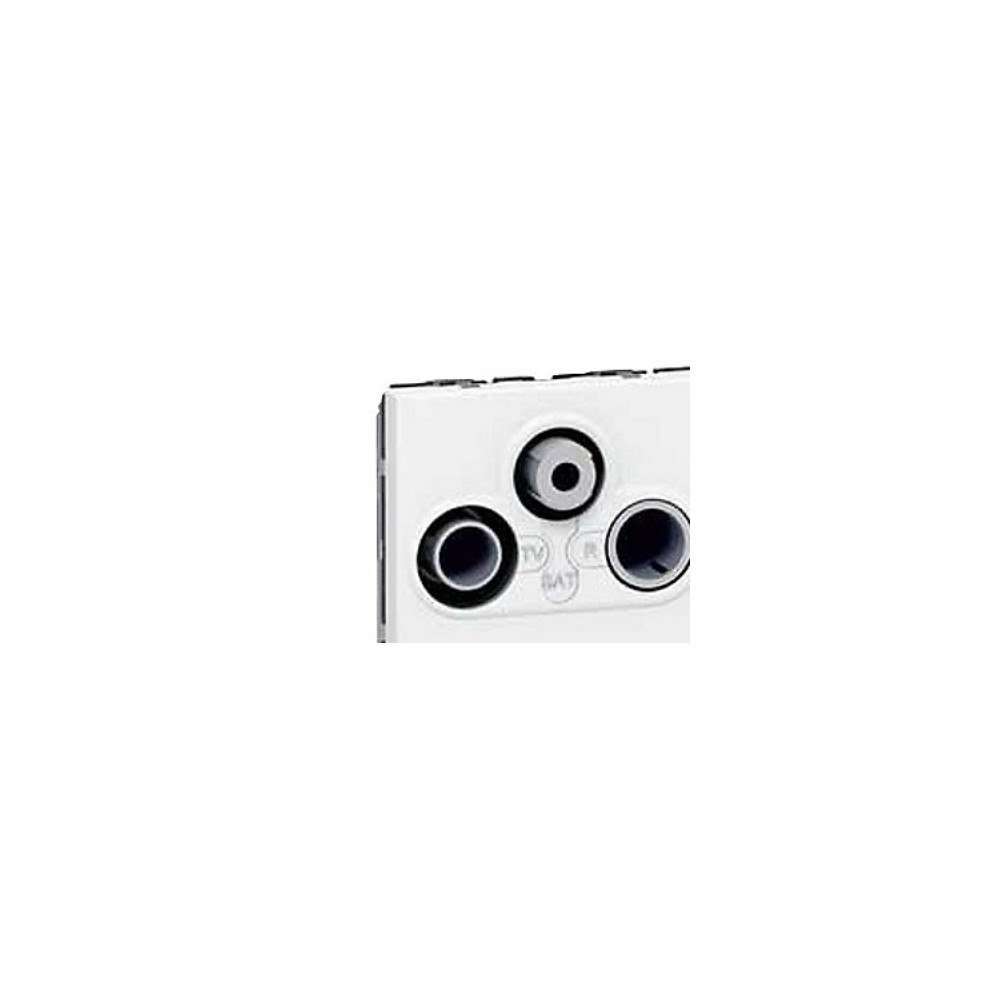 Legrand Legrand 0 787 86, SAT + TV + radio, 2 modul/-er, Vit, 45 mm,...