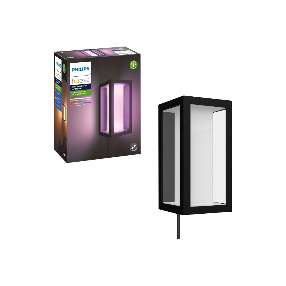 Philips Philips Hue White and Color Ambiance Impress - vägglampa - LED - 8 W - 16 miljoner färger - 2000-6500 K - svart