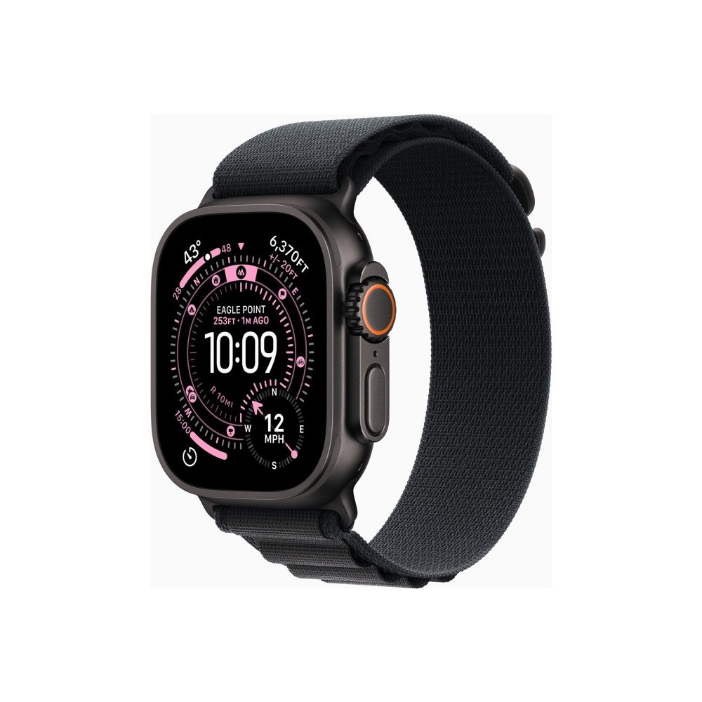 Apple Apple Watch Ultra 3 - svart titan - Ja smart klocka med Alpine Loop - svart - 64 GB