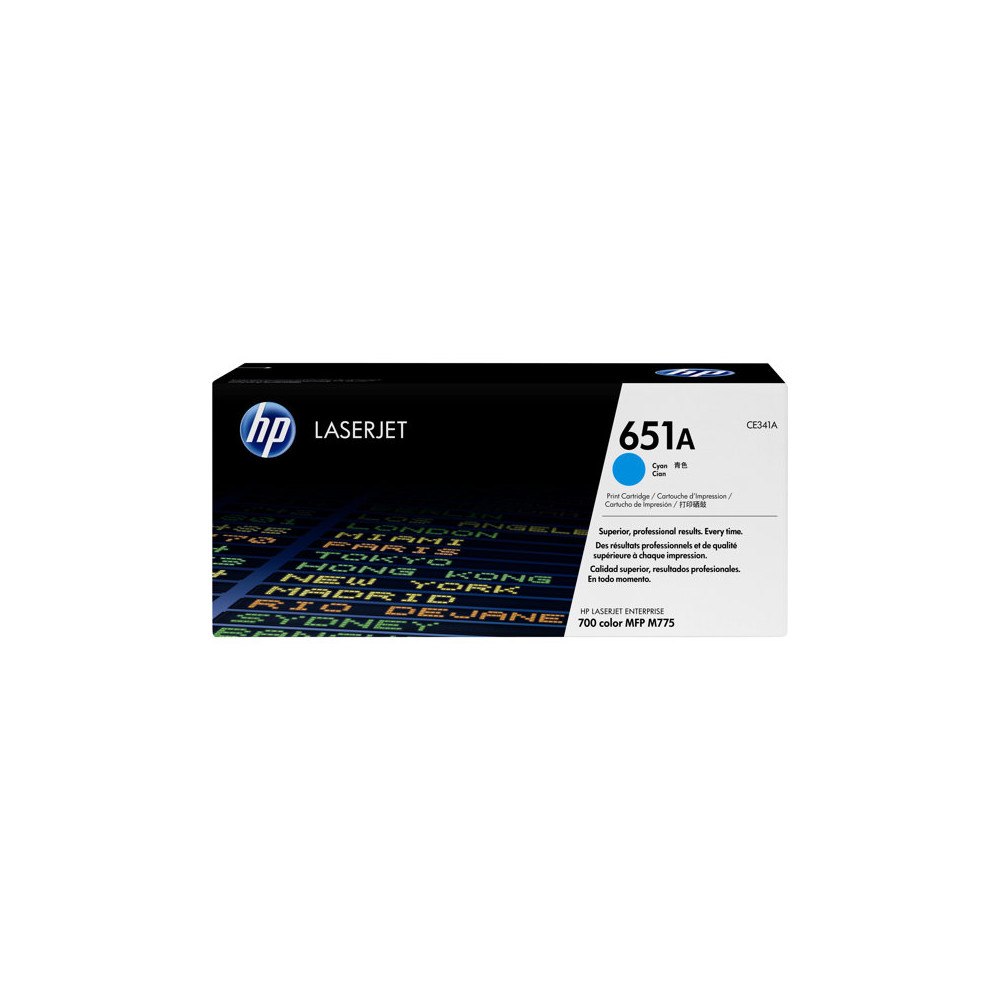HP HP 651A - cyan - original - LaserJet - tonerkassett (CE341A)